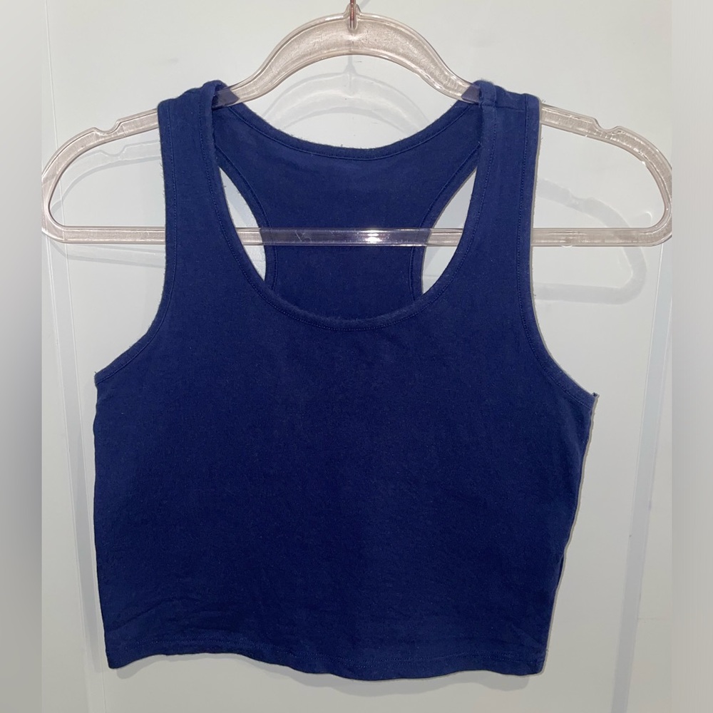 Cropped Racerback Tank Top - Size M